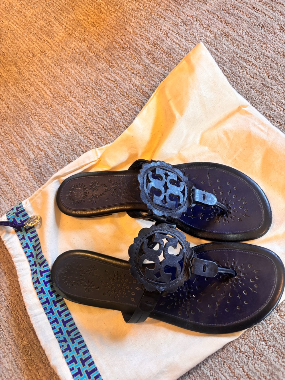 Tory Burch Miller Leather Sandals